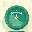 A clock icon set against a backdrop of a discreetly blurred group of people, symbolizing dedicated time for questions and personalized attention.
