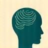 Stylized icon representing mental clarity and emotional well-being, possibly a balanced brain or a tranquil mind symbol.